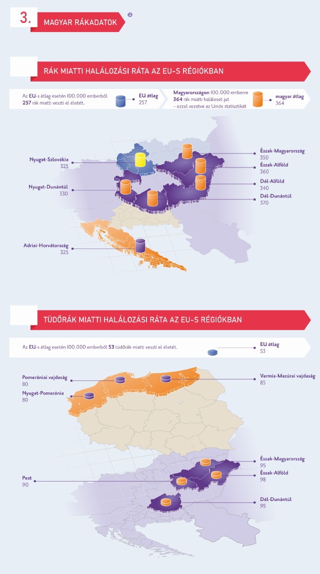 Daganatos megbetegedések infografika